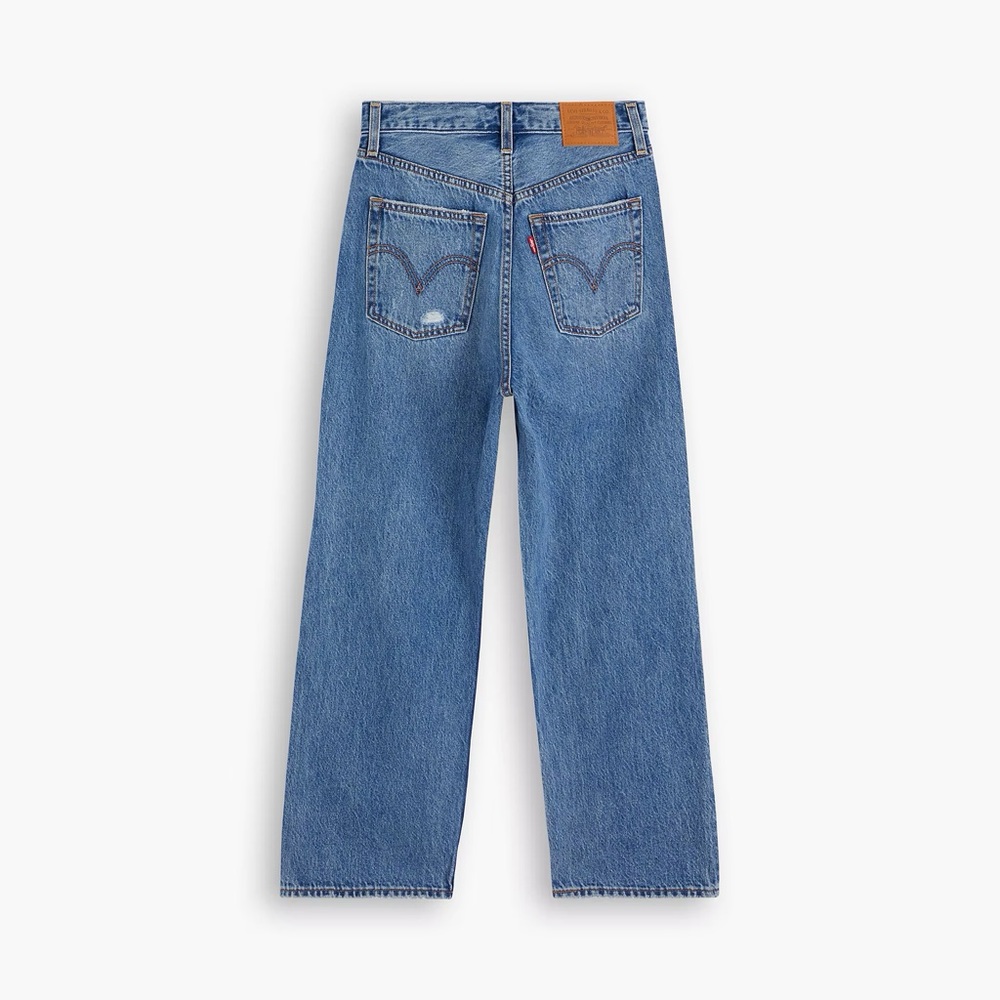Levi Ribcage Straight Ankle Women’s Jeans Medium Wash - Picture 3 of 12